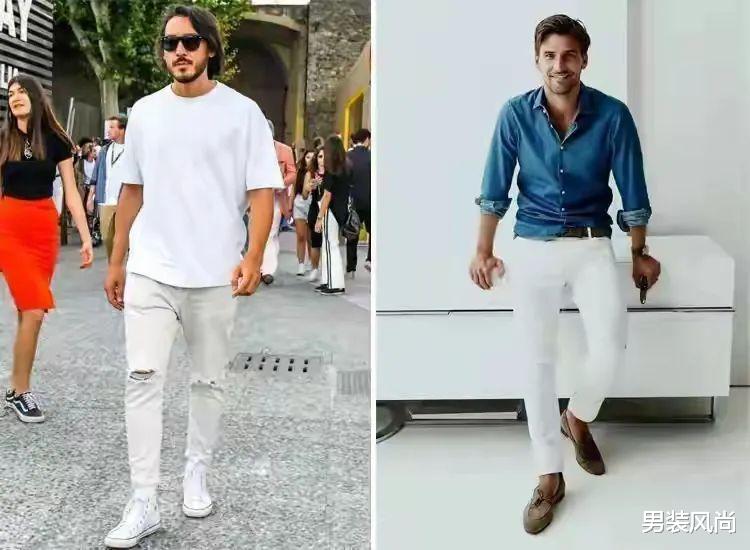夏季男士白色牛仔裤如何搭配各类单品，既显高级时尚又显品味气质？ 图6