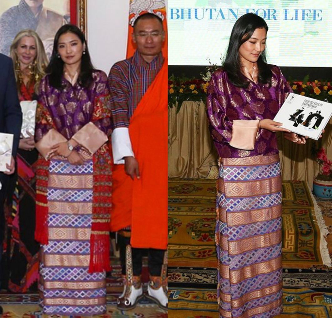 被33岁不丹王后惊艳了：穿“民族装”有东方神韵，美得端庄体面