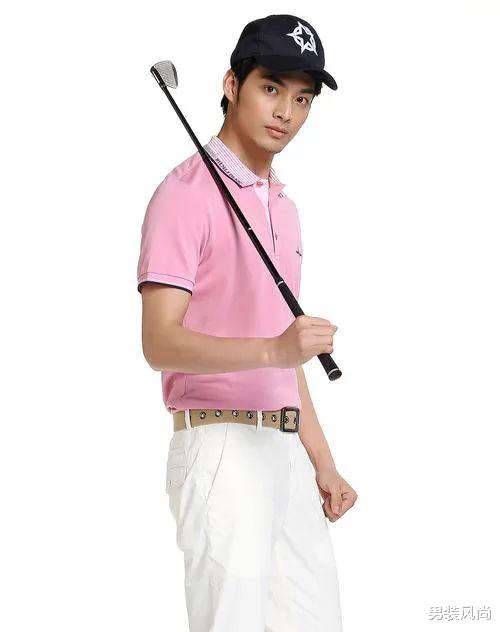 男士粉色系短袖polo衫搭配什么颜色裤子与鞋子，既显时尚潮流又显独特气质 图11
