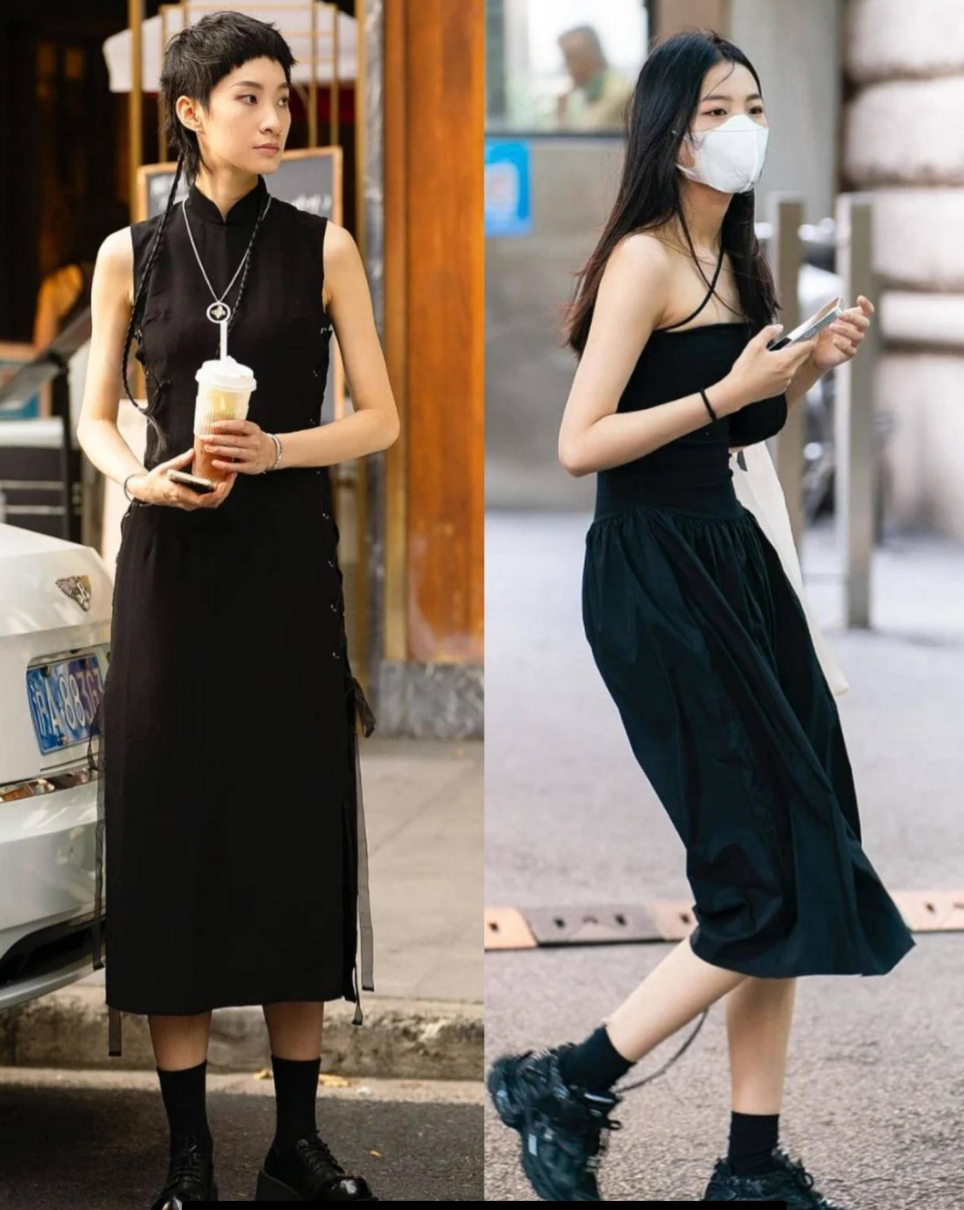 看了上海女人的夏季穿搭，我发现：发不过胸、裙不过膝，高级得体 图5