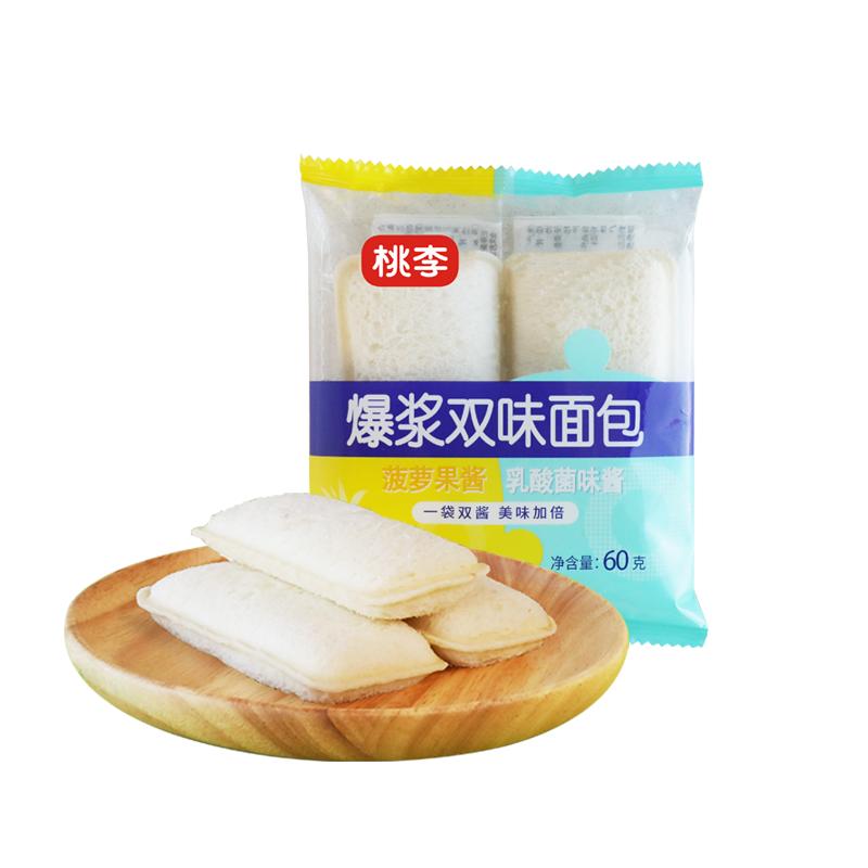 桃李乳酸菌双味面包720g