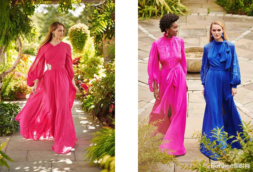 Sachin & Babi 2023春夏系列，修身裙装，蝴蝶结的装饰