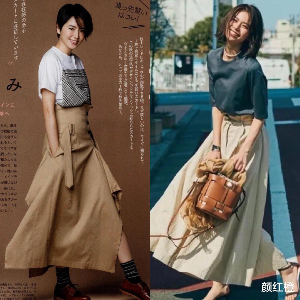 揭秘T恤穿搭技巧：日本女人穿出时尚感，让你越看越美错过太可惜 图13
