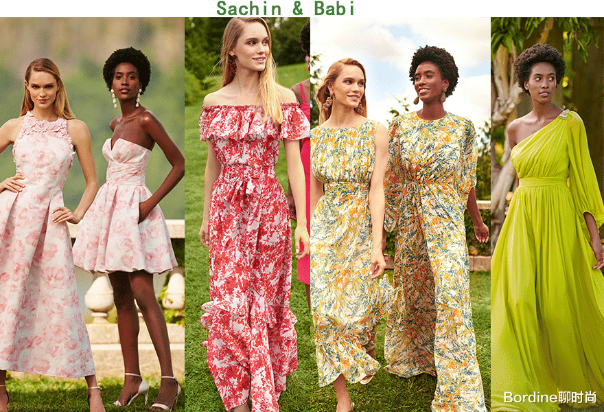 Sachin & Babi 2023春夏系列，修身裙装，蝴蝶结的装饰 图10