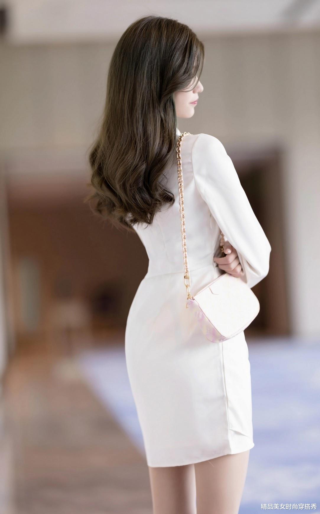 米白色衬衫裙：适合通勤的优美服装，让你在任何场合都能脱颖而出 图7