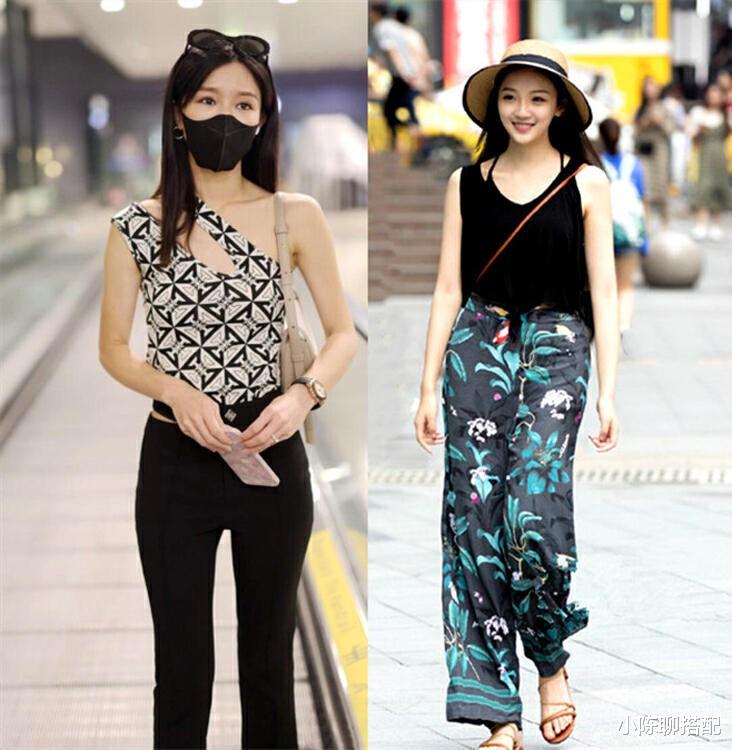 香港女人才是穿衣高手，背心+长裤时髦又有女人味道，回头率真高 图13