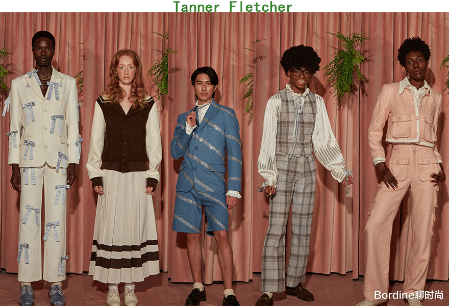 Tanner Fletcher 2023春夏系列，蝴蝶结、毛绒等设计细节 图16