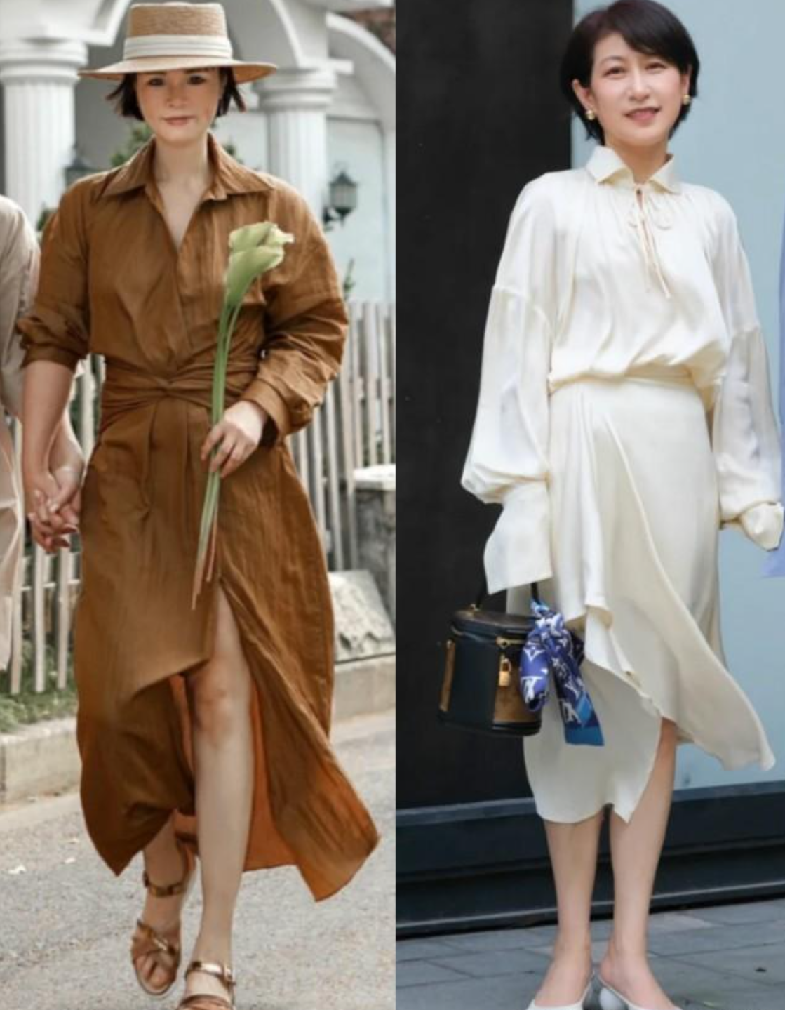 50岁左右的女人，切忌穿这2个颜色，多穿另外3个，既能显白又减龄 图5