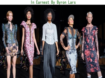 In Earnest By Byron Lars 2023春夏系列，纹理质感的材质，设计感细节
